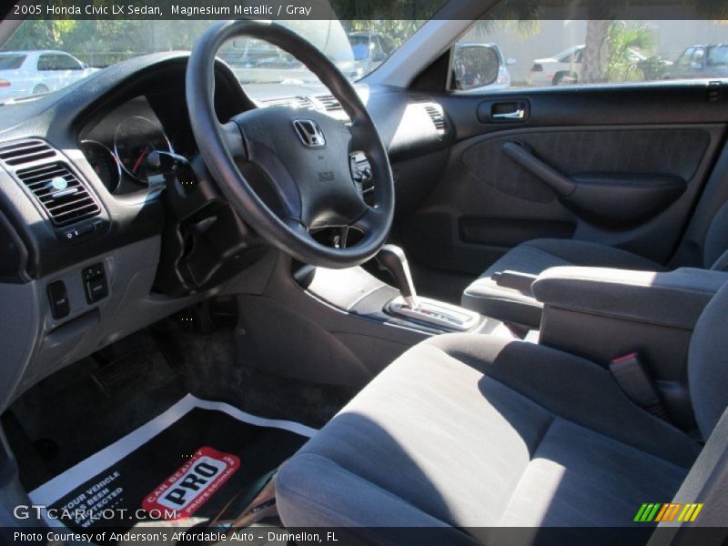 Magnesium Metallic / Gray 2005 Honda Civic LX Sedan