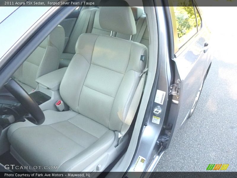 Forged Silver Pearl / Taupe 2011 Acura TSX Sedan