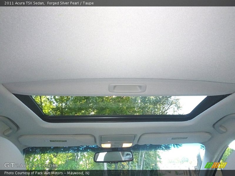 Forged Silver Pearl / Taupe 2011 Acura TSX Sedan