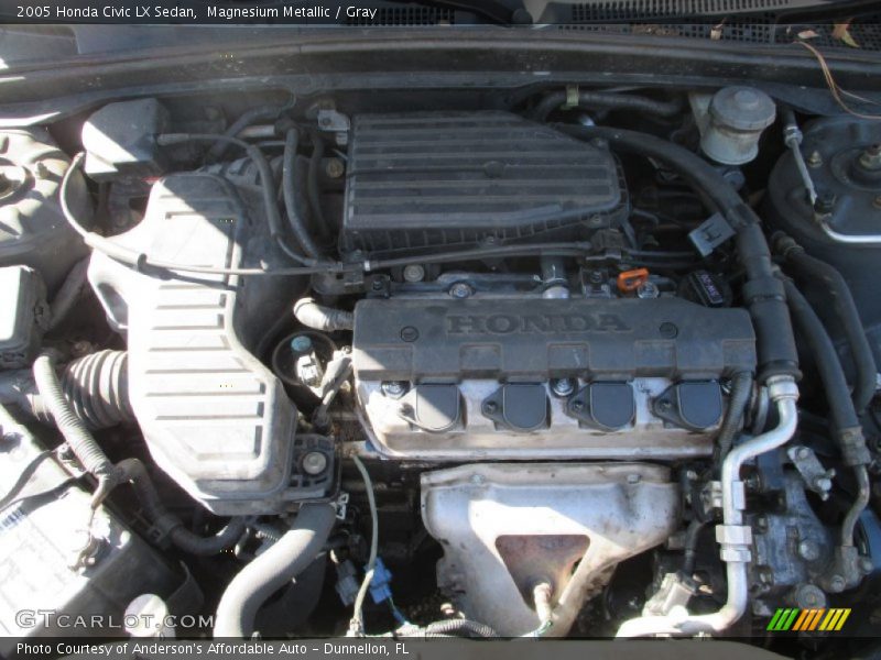 Magnesium Metallic / Gray 2005 Honda Civic LX Sedan