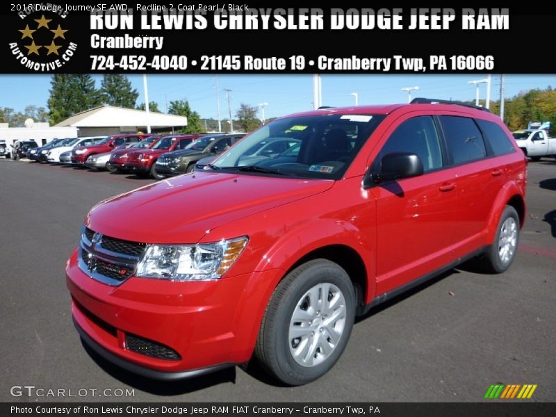 Redline 2 Coat Pearl / Black 2016 Dodge Journey SE AWD