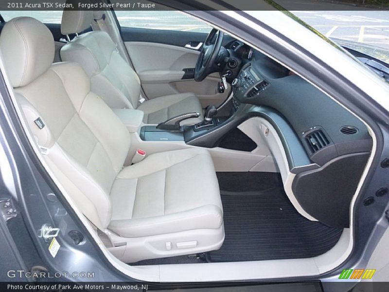 Forged Silver Pearl / Taupe 2011 Acura TSX Sedan