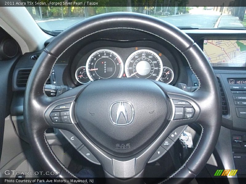 Forged Silver Pearl / Taupe 2011 Acura TSX Sedan