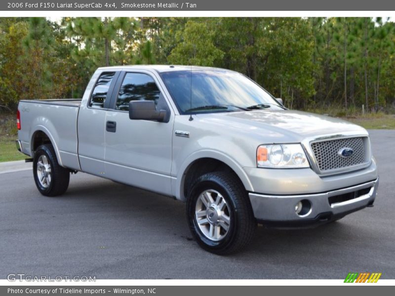 Smokestone Metallic / Tan 2006 Ford F150 Lariat SuperCab 4x4