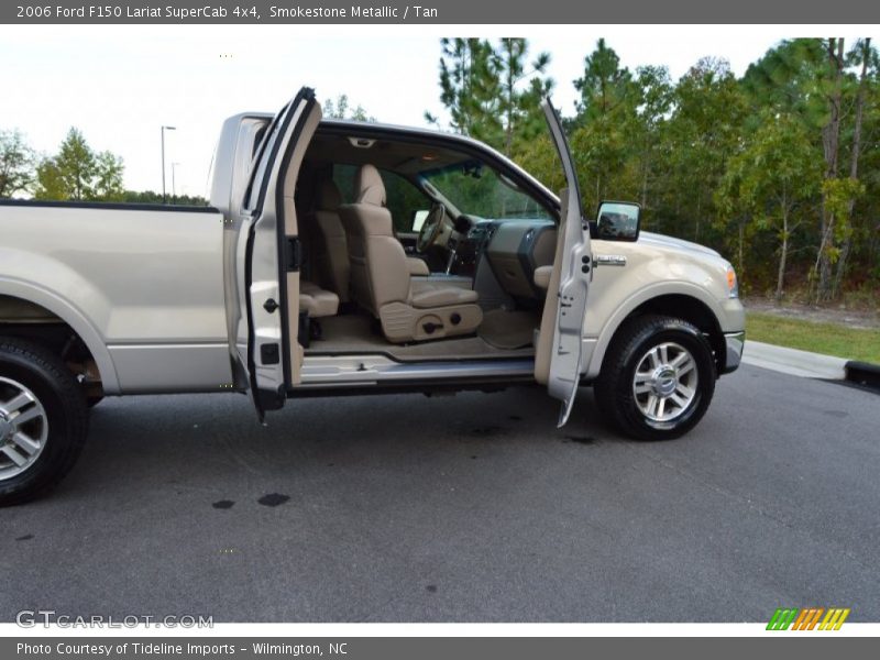Smokestone Metallic / Tan 2006 Ford F150 Lariat SuperCab 4x4
