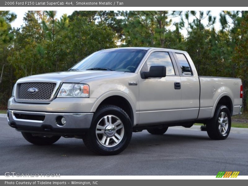 Smokestone Metallic / Tan 2006 Ford F150 Lariat SuperCab 4x4