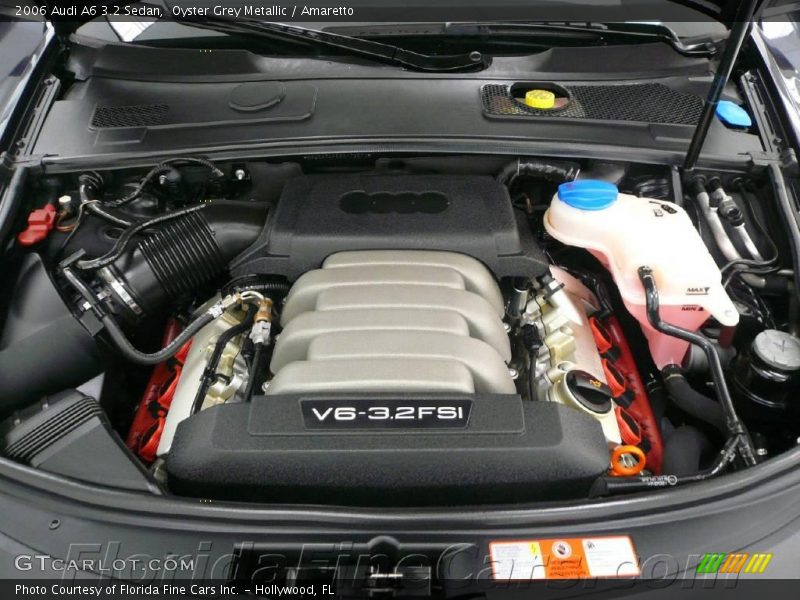 Oyster Grey Metallic / Amaretto 2006 Audi A6 3.2 Sedan