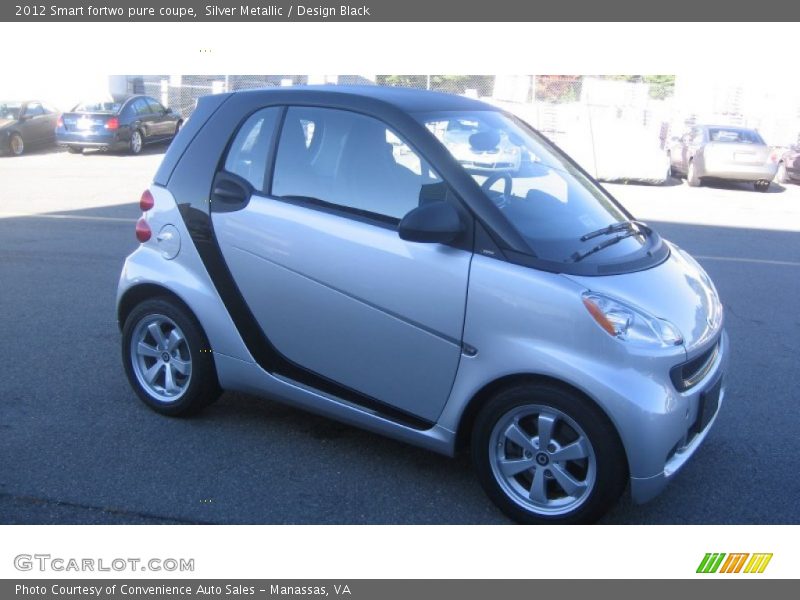 Silver Metallic / Design Black 2012 Smart fortwo pure coupe