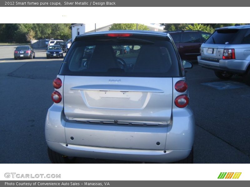 Silver Metallic / Design Black 2012 Smart fortwo pure coupe