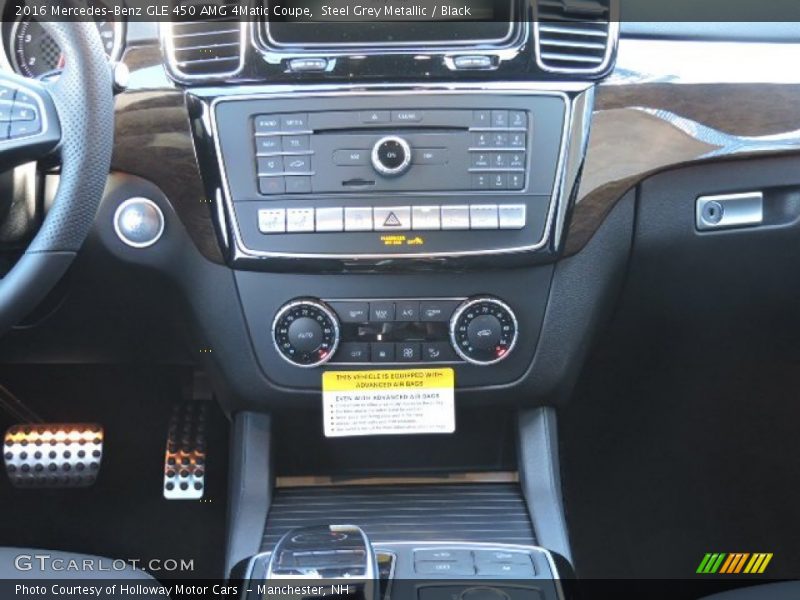 Steel Grey Metallic / Black 2016 Mercedes-Benz GLE 450 AMG 4Matic Coupe