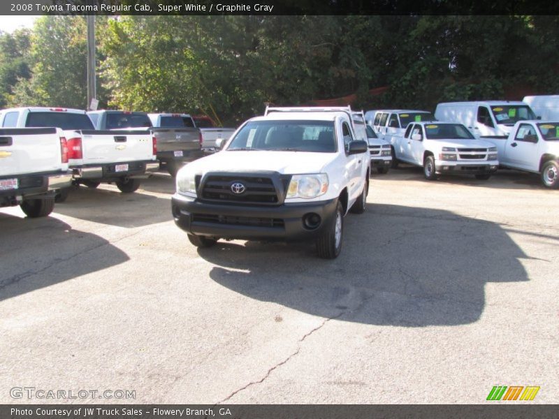 Super White / Graphite Gray 2008 Toyota Tacoma Regular Cab