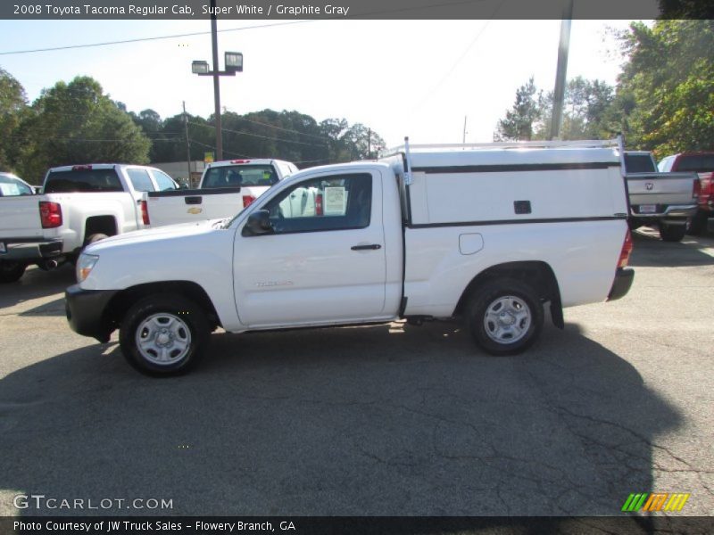 Super White / Graphite Gray 2008 Toyota Tacoma Regular Cab