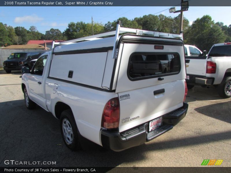 Super White / Graphite Gray 2008 Toyota Tacoma Regular Cab