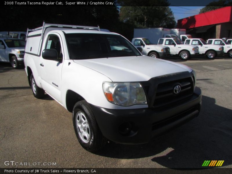 Super White / Graphite Gray 2008 Toyota Tacoma Regular Cab