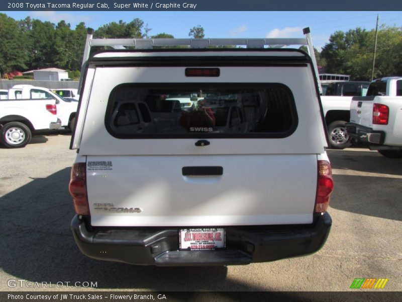 Super White / Graphite Gray 2008 Toyota Tacoma Regular Cab