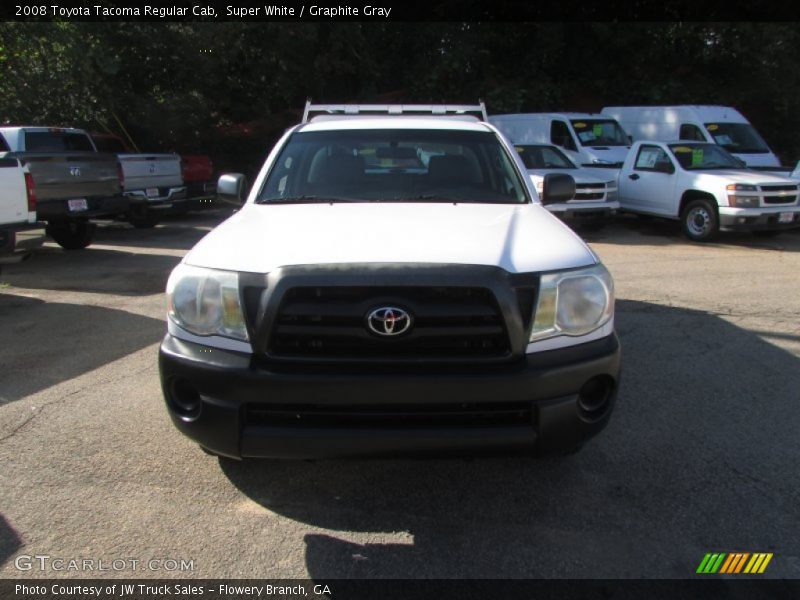 Super White / Graphite Gray 2008 Toyota Tacoma Regular Cab