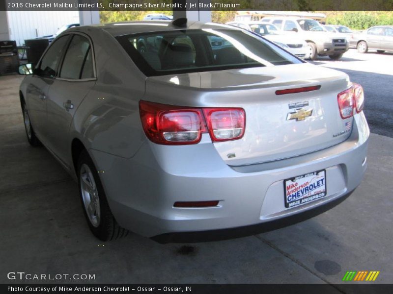 Champagne Silver Metallic / Jet Black/Titanium 2016 Chevrolet Malibu Limited LS