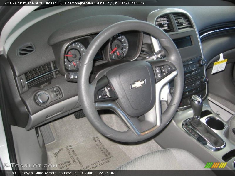 Champagne Silver Metallic / Jet Black/Titanium 2016 Chevrolet Malibu Limited LS