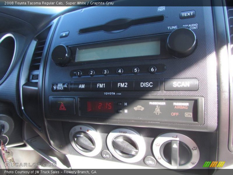 Super White / Graphite Gray 2008 Toyota Tacoma Regular Cab