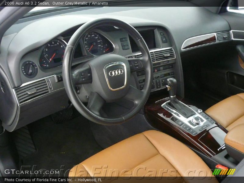 Oyster Grey Metallic / Amaretto 2006 Audi A6 3.2 Sedan