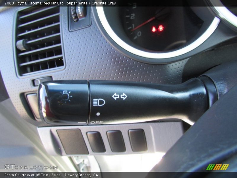 Super White / Graphite Gray 2008 Toyota Tacoma Regular Cab