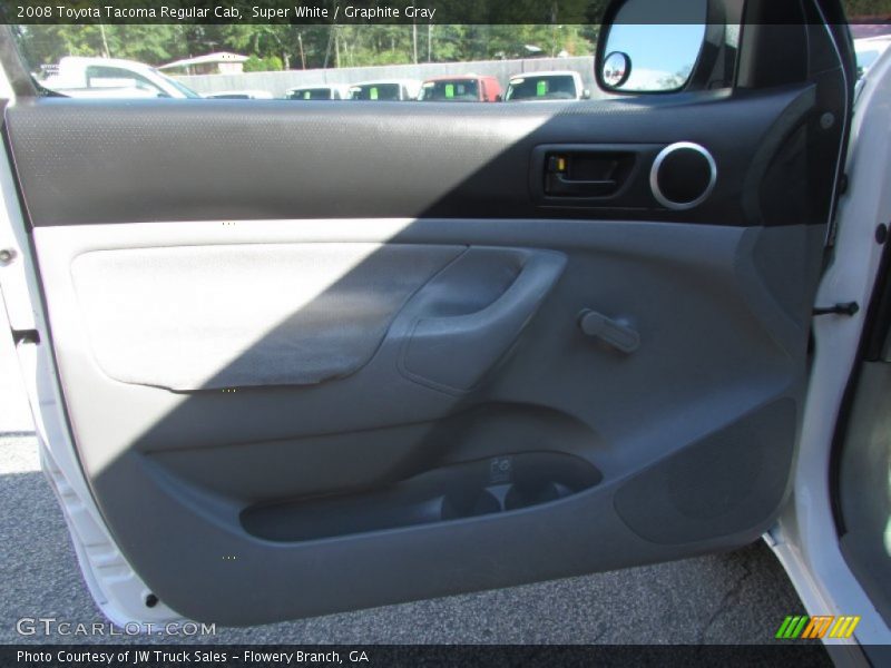 Super White / Graphite Gray 2008 Toyota Tacoma Regular Cab