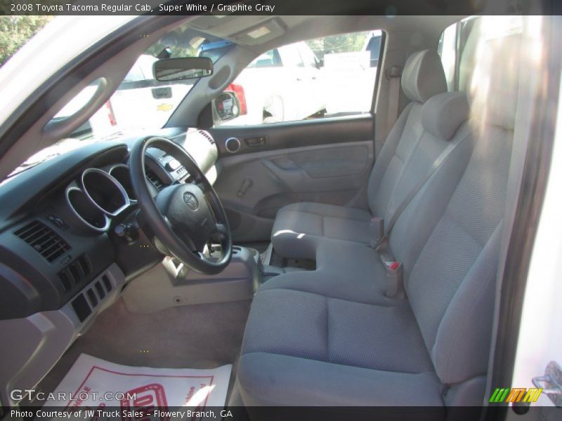 Super White / Graphite Gray 2008 Toyota Tacoma Regular Cab