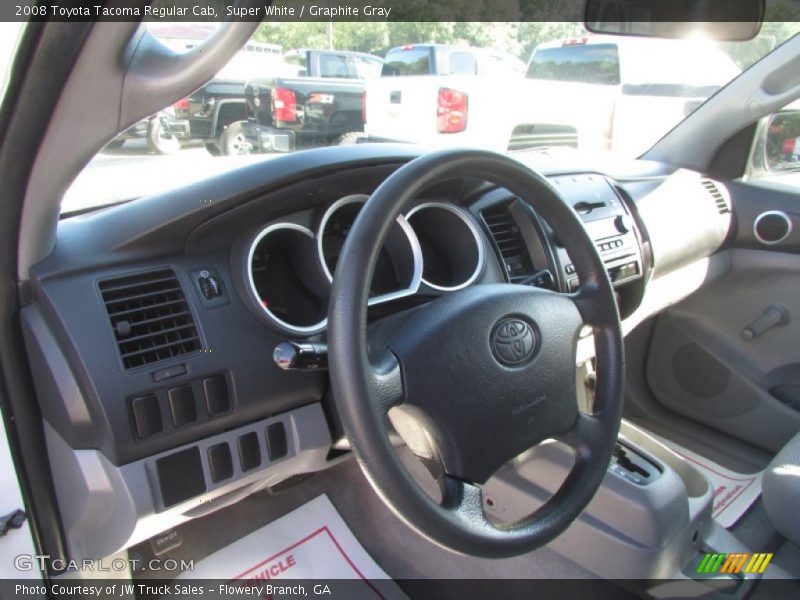 Super White / Graphite Gray 2008 Toyota Tacoma Regular Cab