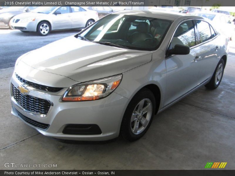 Champagne Silver Metallic / Jet Black/Titanium 2016 Chevrolet Malibu Limited LS