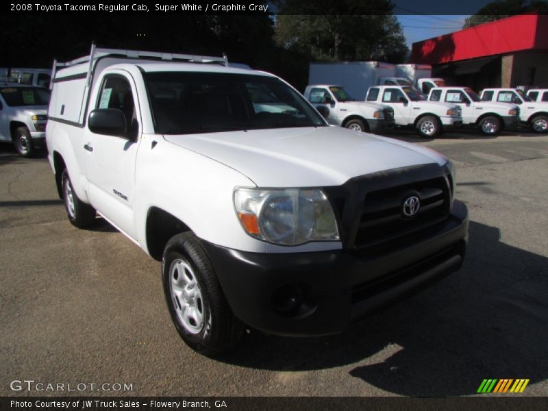Super White / Graphite Gray 2008 Toyota Tacoma Regular Cab