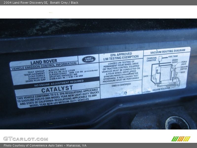 Bonatti Grey / Black 2004 Land Rover Discovery SE