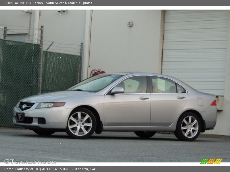 Satin Silver Metallic / Quartz 2005 Acura TSX Sedan