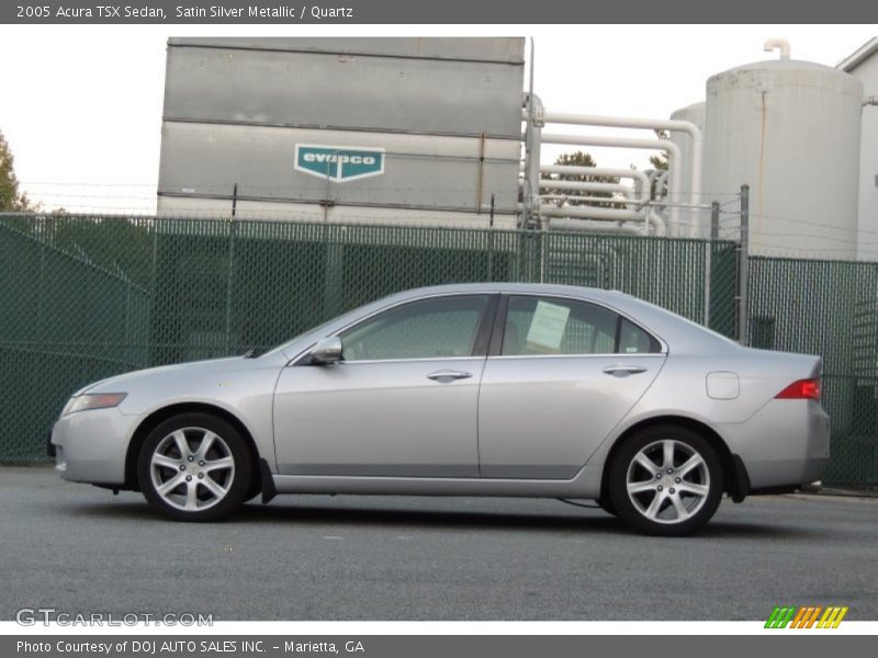 Satin Silver Metallic / Quartz 2005 Acura TSX Sedan