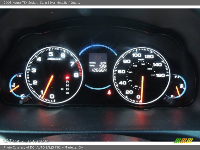 Satin Silver Metallic / Quartz 2005 Acura TSX Sedan