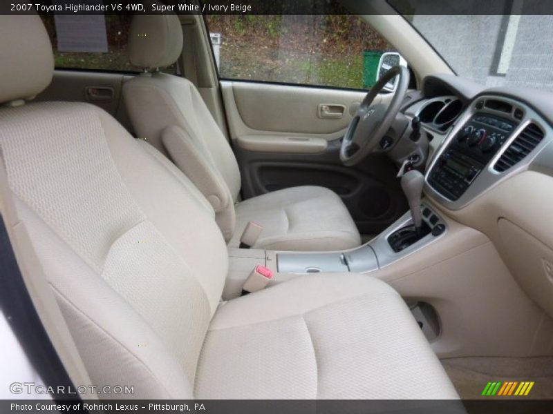 Super White / Ivory Beige 2007 Toyota Highlander V6 4WD