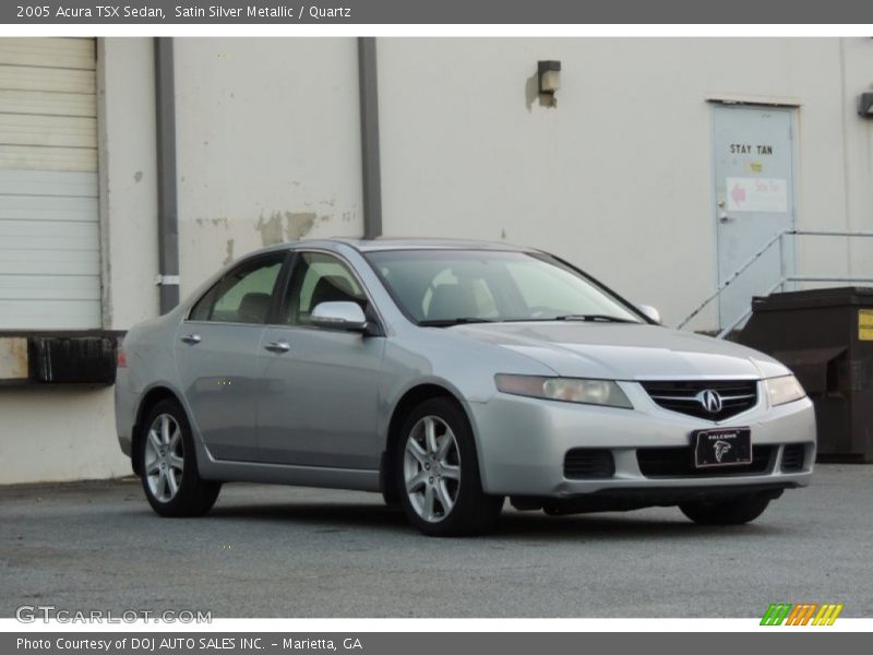 Satin Silver Metallic / Quartz 2005 Acura TSX Sedan