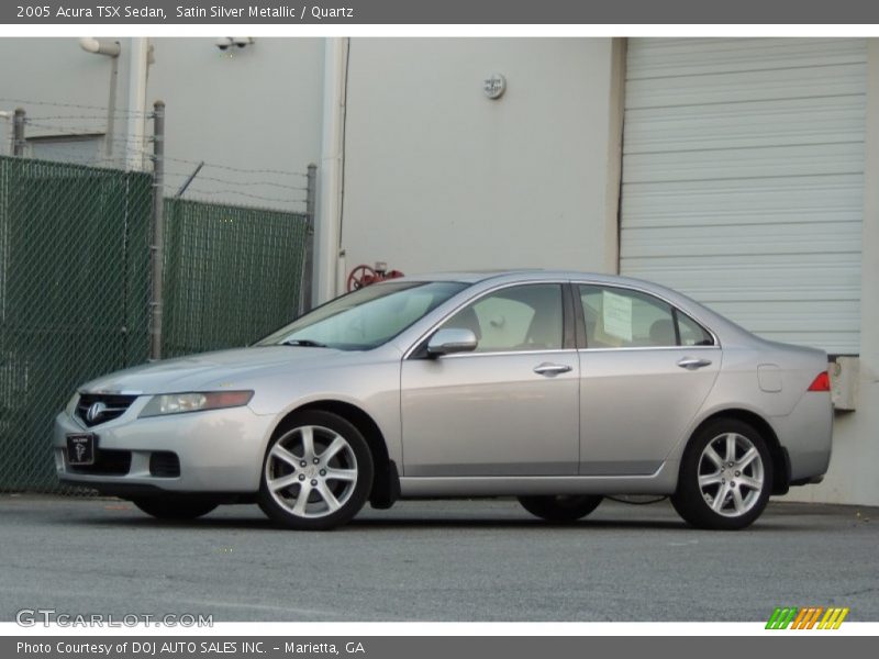 Satin Silver Metallic / Quartz 2005 Acura TSX Sedan