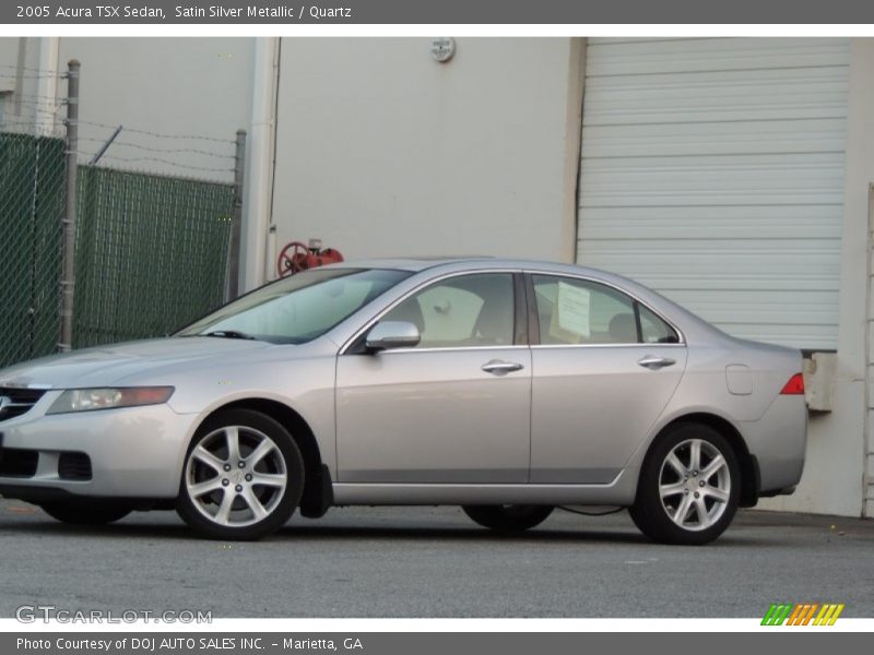 Satin Silver Metallic / Quartz 2005 Acura TSX Sedan