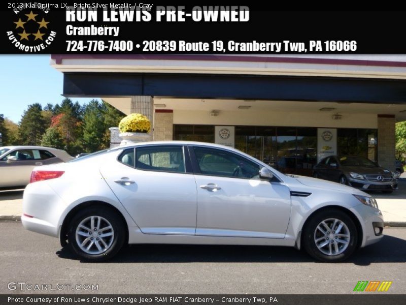 Bright Silver Metallic / Gray 2013 Kia Optima LX