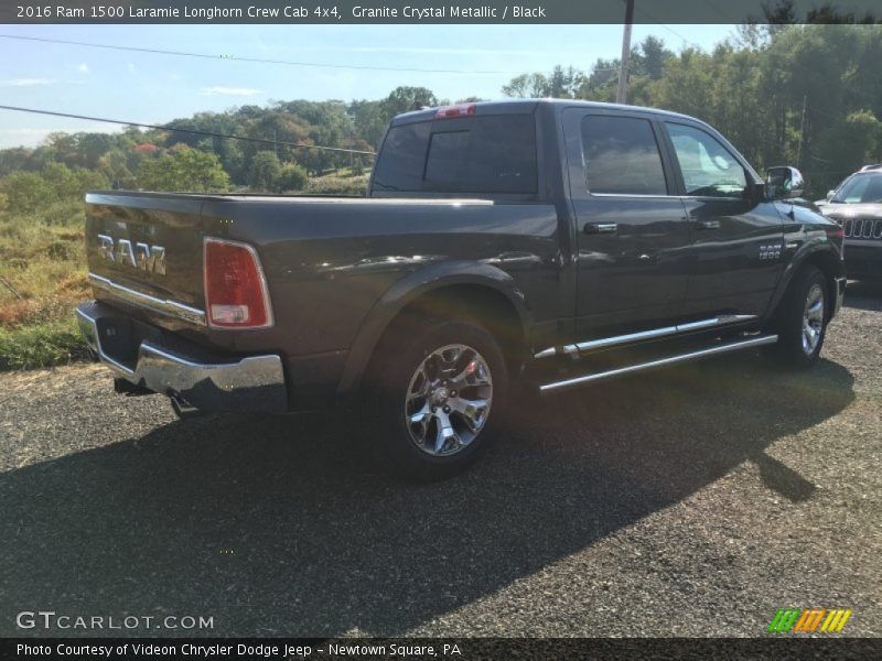 Granite Crystal Metallic / Black 2016 Ram 1500 Laramie Longhorn Crew Cab 4x4