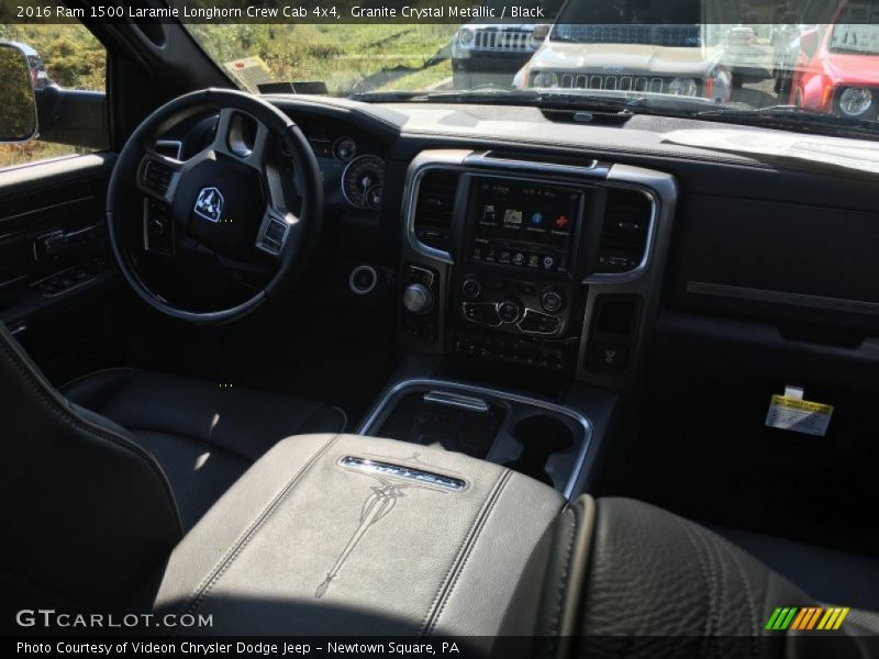 Granite Crystal Metallic / Black 2016 Ram 1500 Laramie Longhorn Crew Cab 4x4