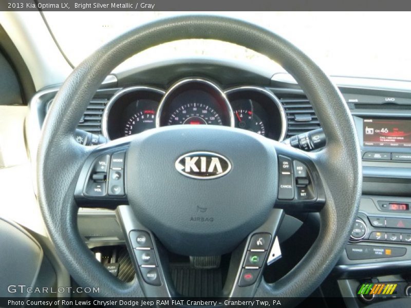 Bright Silver Metallic / Gray 2013 Kia Optima LX