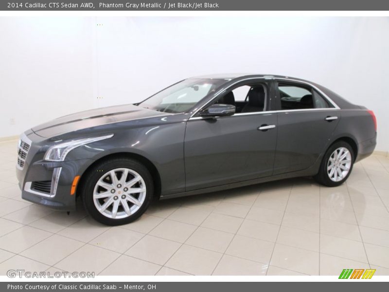 Phantom Gray Metallic / Jet Black/Jet Black 2014 Cadillac CTS Sedan AWD