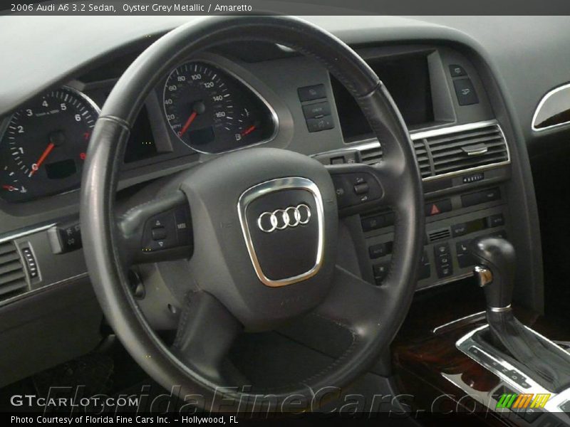 Oyster Grey Metallic / Amaretto 2006 Audi A6 3.2 Sedan
