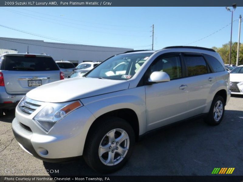 Pure Platinum Metallic / Gray 2009 Suzuki XL7 Luxury AWD