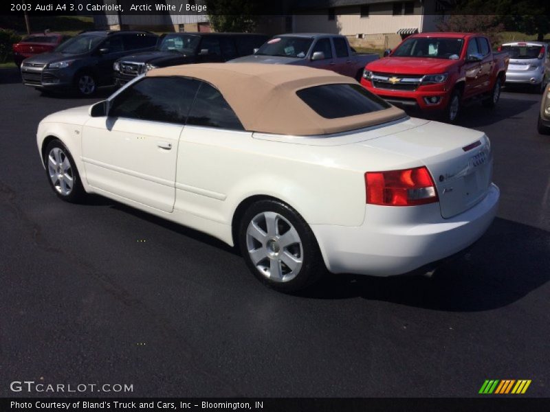 Arctic White / Beige 2003 Audi A4 3.0 Cabriolet