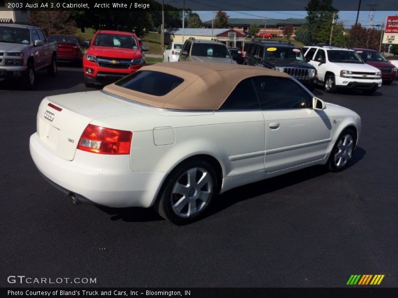 Arctic White / Beige 2003 Audi A4 3.0 Cabriolet