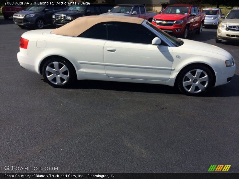 Arctic White / Beige 2003 Audi A4 3.0 Cabriolet