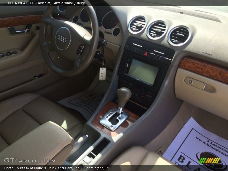 Arctic White / Beige 2003 Audi A4 3.0 Cabriolet