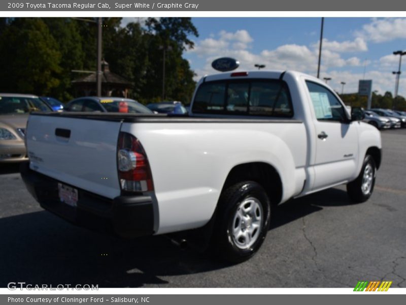 Super White / Graphite Gray 2009 Toyota Tacoma Regular Cab